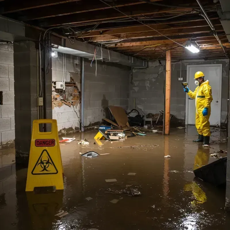 Flooded Basement Electrical Hazard in Villa Hills, KY Property